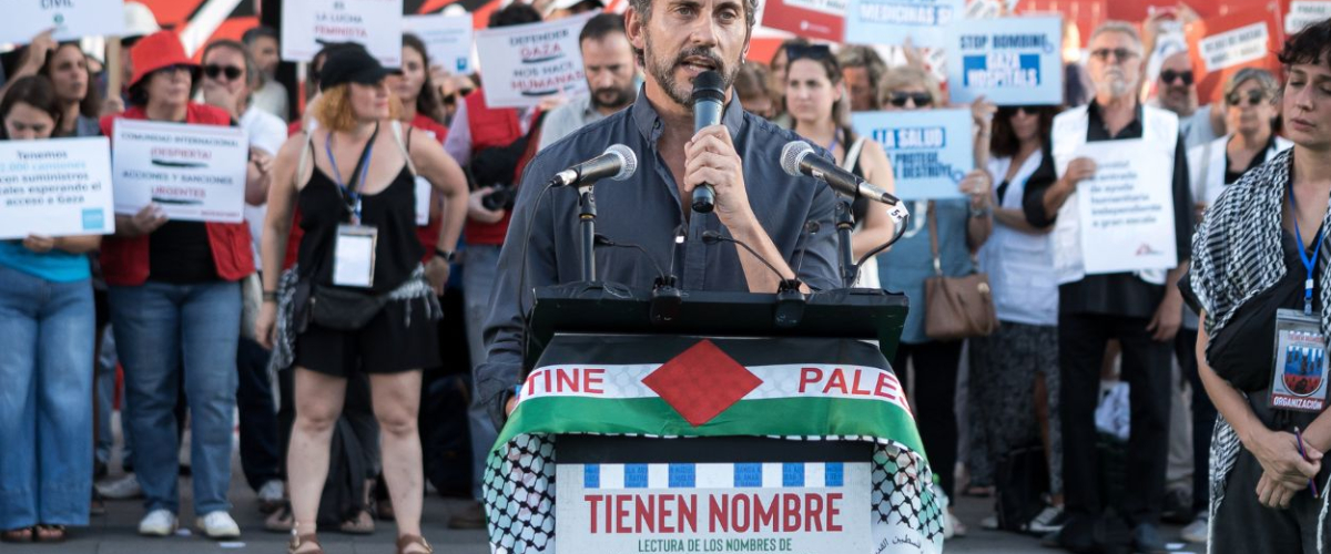 Más de 300 rostros de la cultura española leen los nombres de los niños asesinados en Gaza