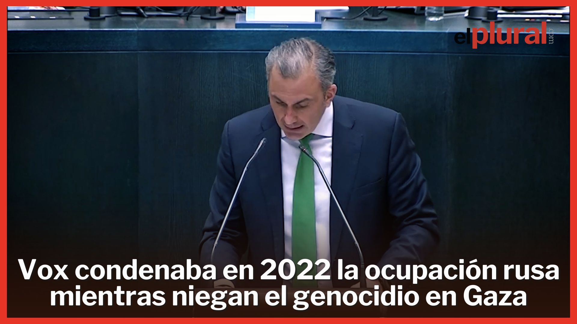 La hipocresía de Vox: Llamaban genocida a Putin en 2022 y ahora lo niegan en Gaza