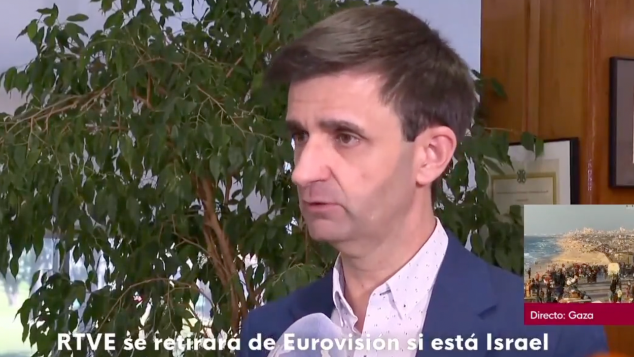José Pablo López, presidente de RTVE, tras darse a conocer la retirada de España en Eurovisión 2026 si participa Israel
