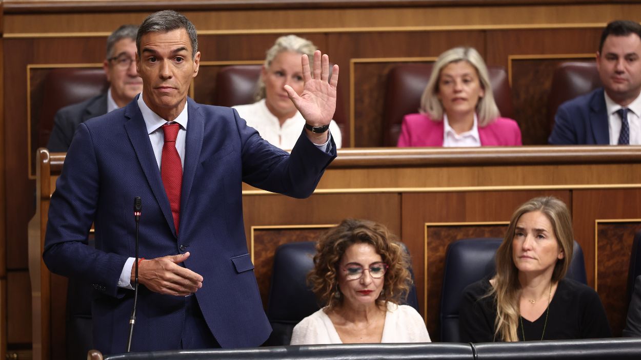 El presidente del Gobierno, Pedro Sánchez, expone las debilidades del relato de Feijóo con Israel. EP. 