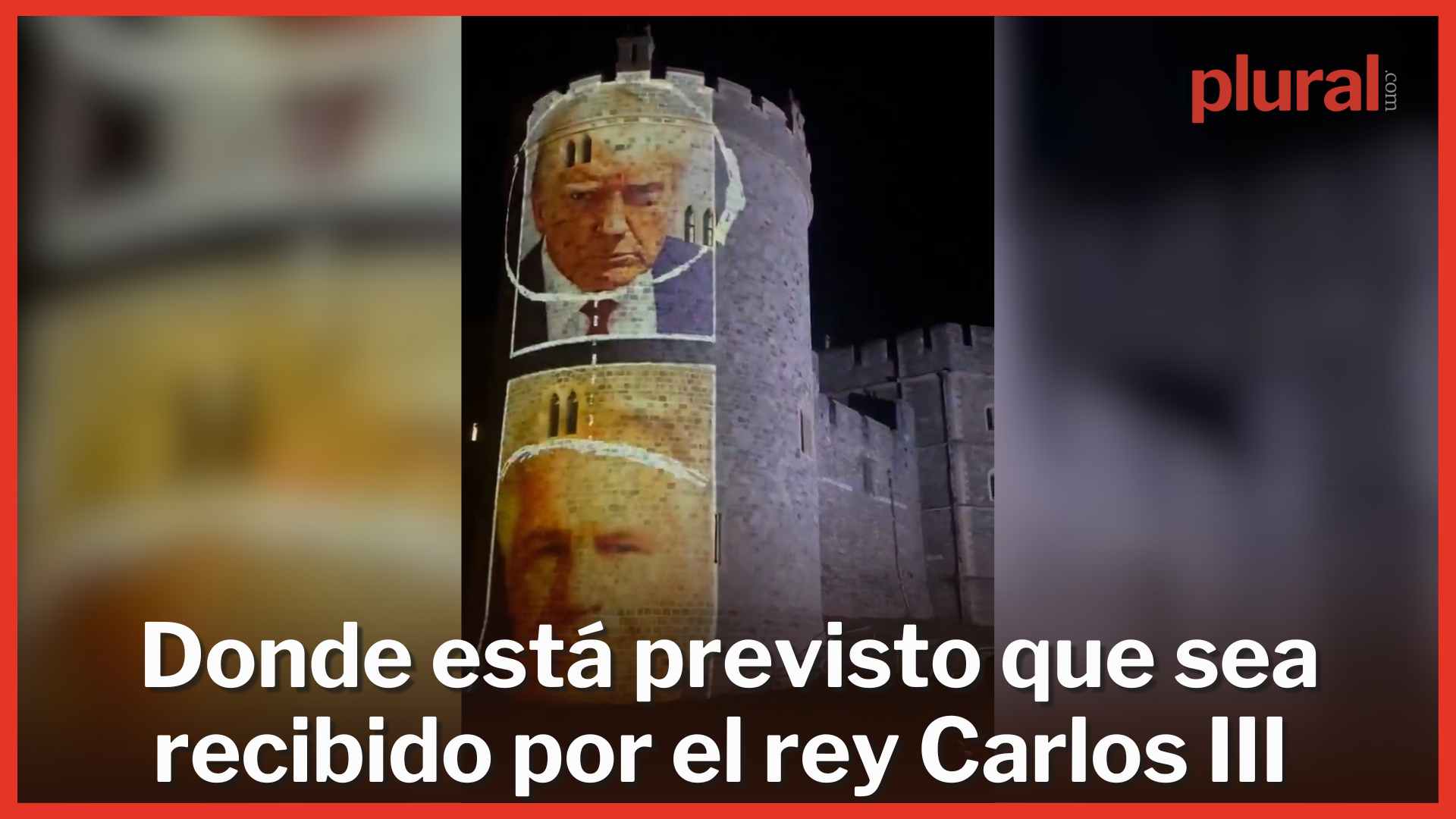 Detenidas cuatro personas tras proyectar en Windsor de fotografías de Trump y Epstein