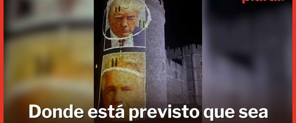 Detenidas cuatro personas tras proyectar en Windsor de fotografías de Trump y Epstein