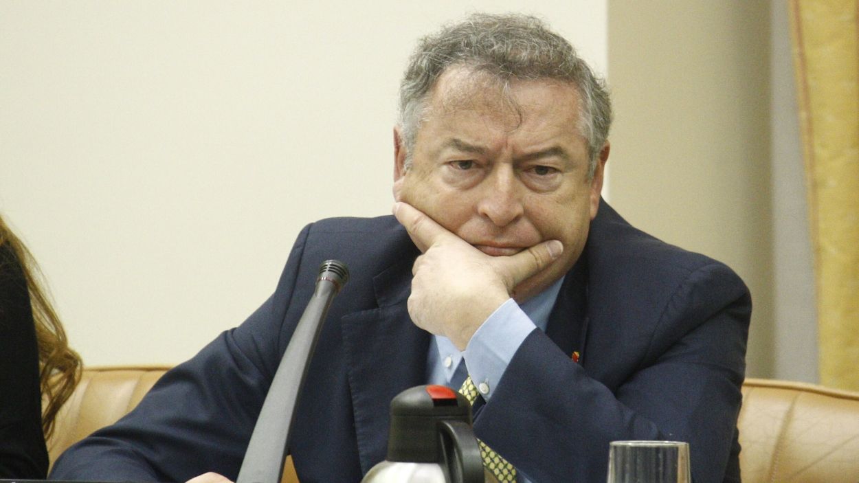 José Antonio Sánchez en una comisión de control a RTVE. EP