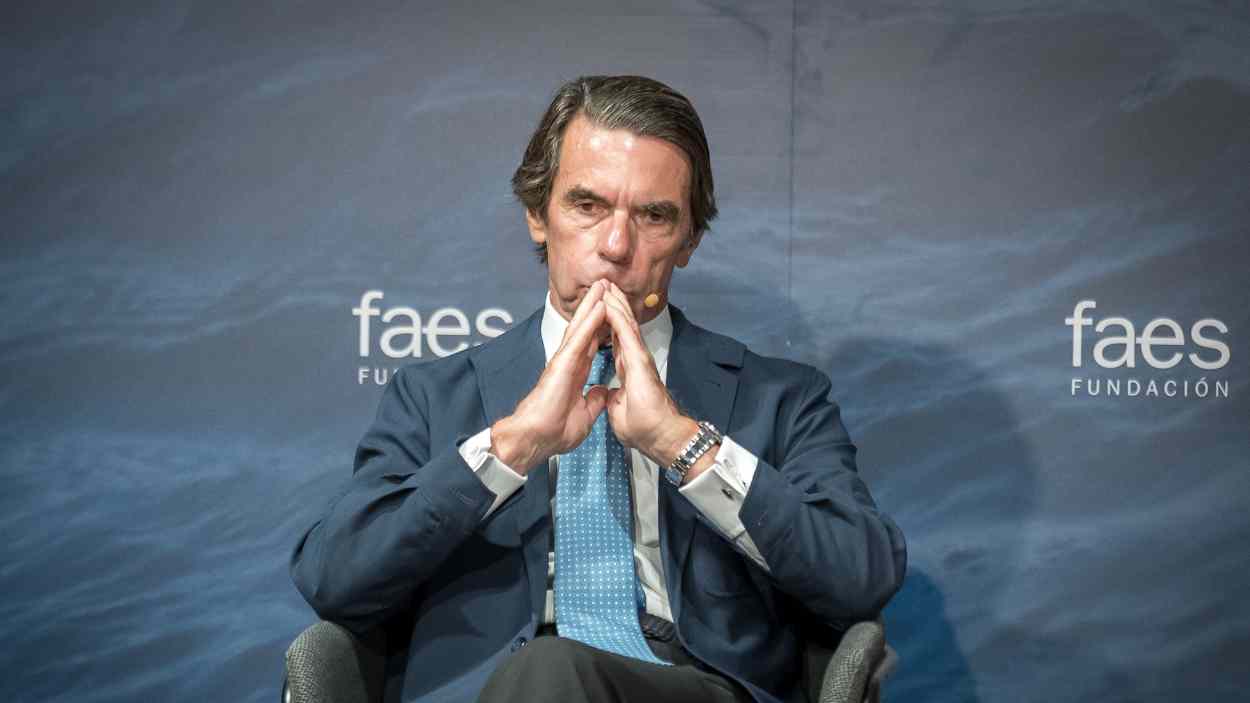 José María Aznar defiende abiertamente a Israel. EP
