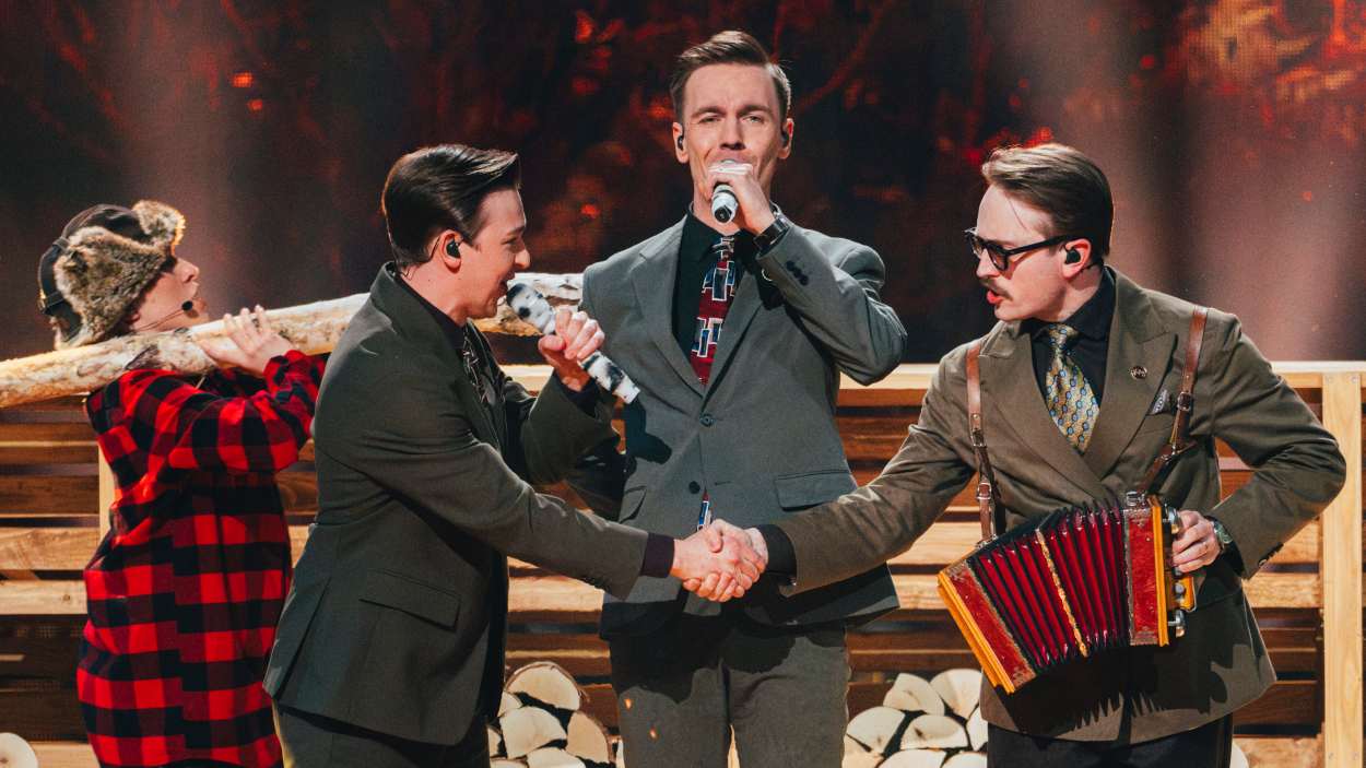 KAJ, el grupo que representó a Suecia en Eurovisión 2025 (SARAH LOUISE BENNETT / UER / EUROVISION.TV)