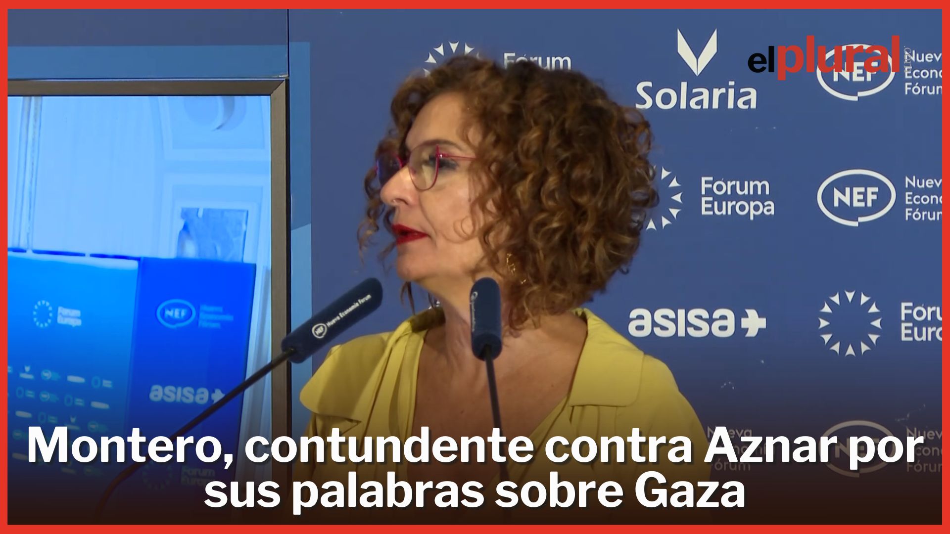 Montero, contundente contra Aznar por sus palabras sobre Gaza e Israel