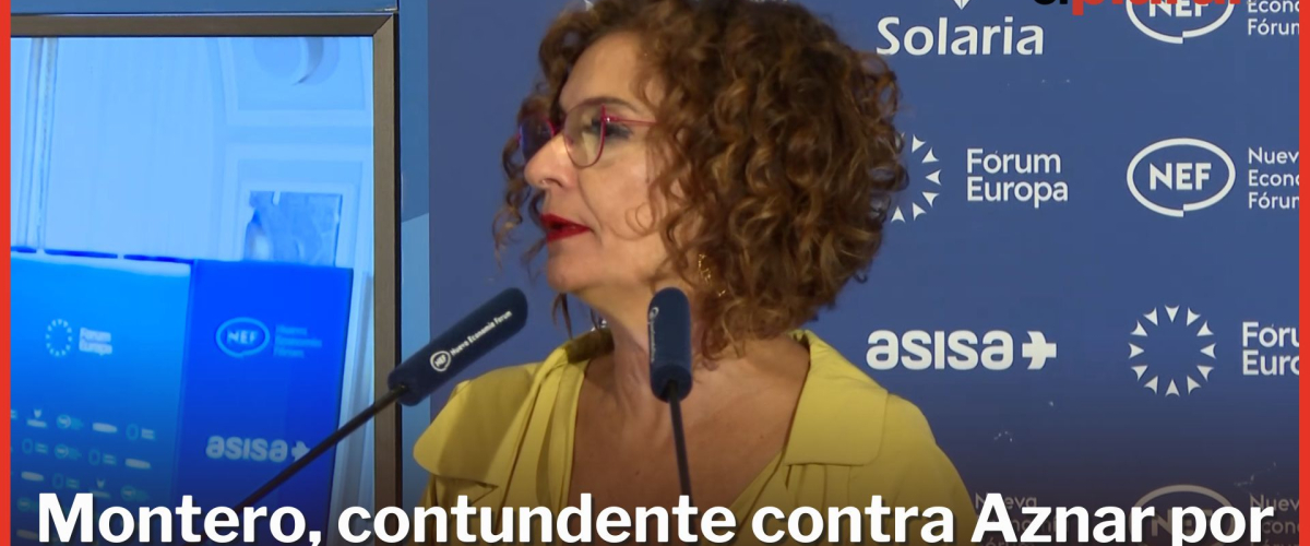 Montero, contundente contra Aznar por sus palabras sobre Gaza e Israel