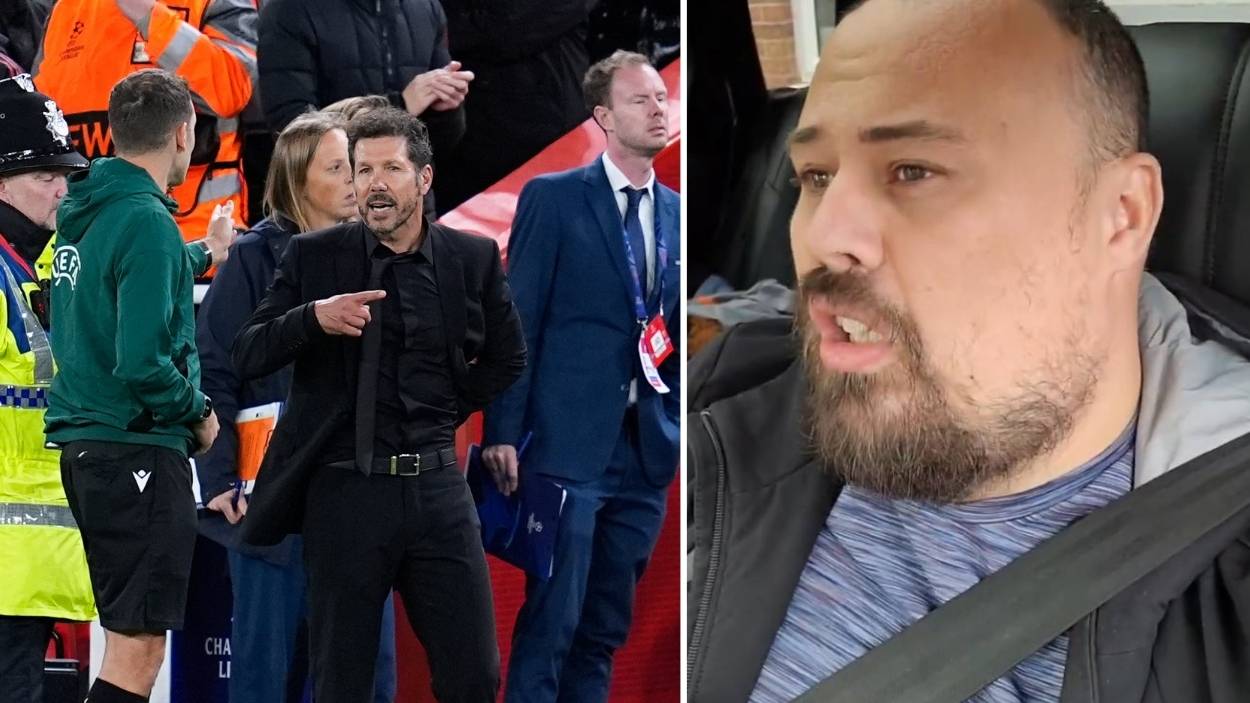 El aficionado con el que se enfrentó Simeone responde: "Es un cobarde". EP