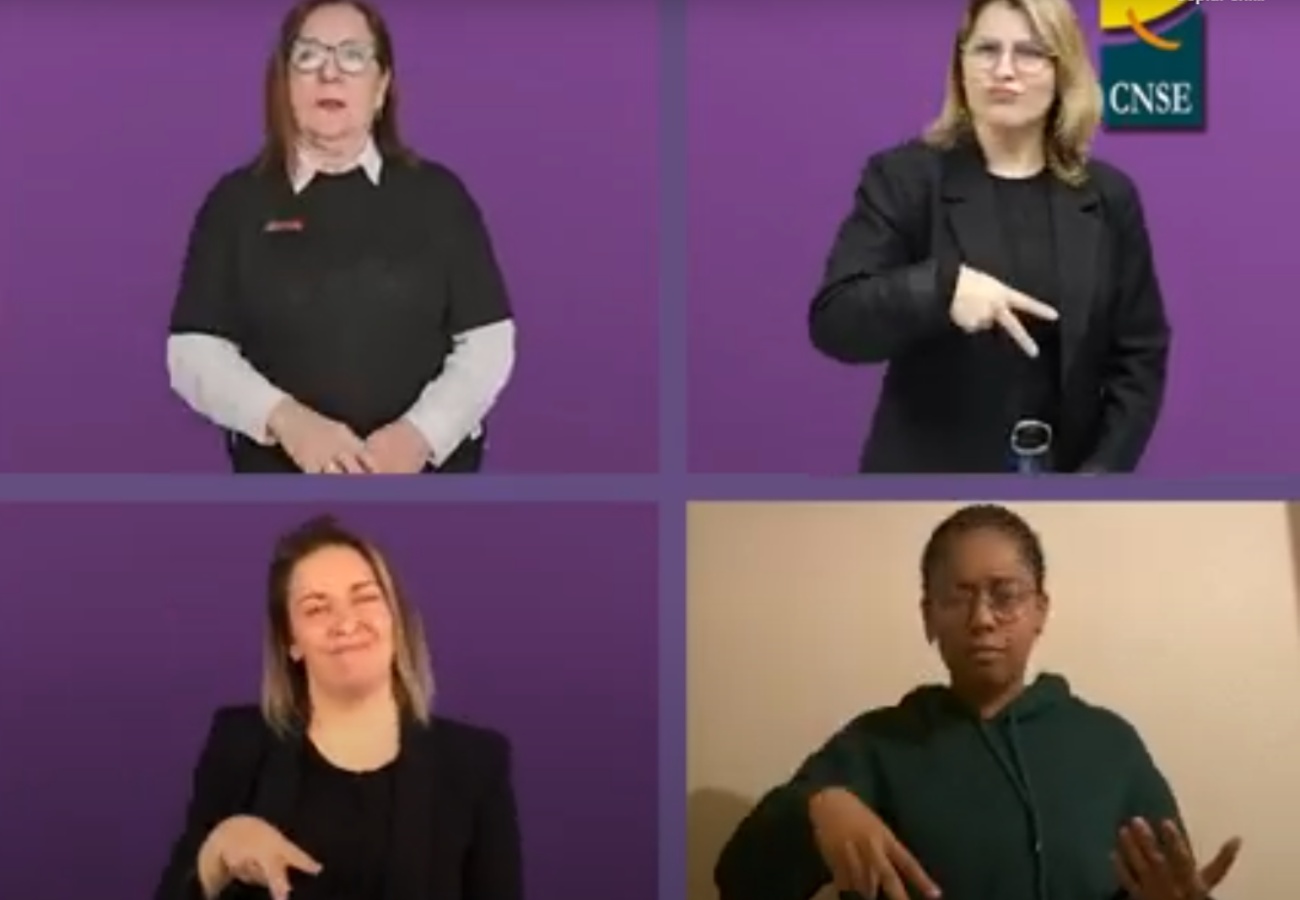 Fotograma de un vídeo de la CNSE con motivo del Día Internacional de la Mujer