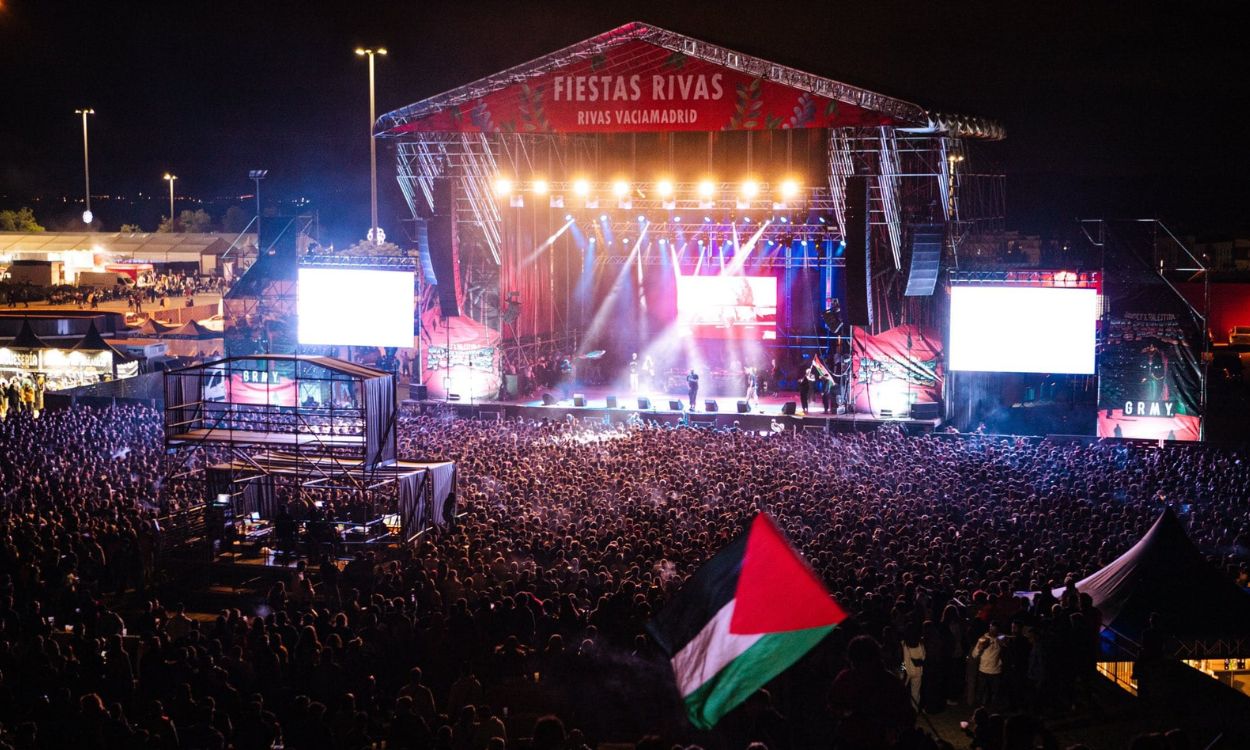 Edición del año 2024 del festival Grimey X Palestina de las Fiestas de Rivas. Redes sociales