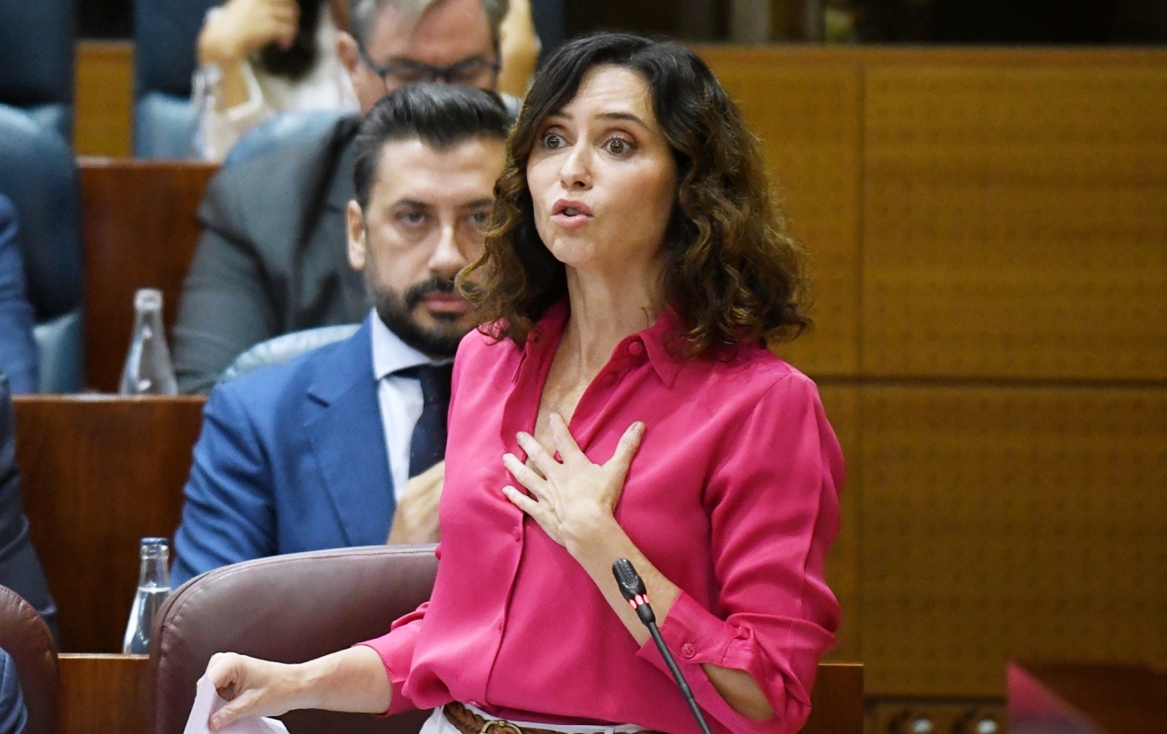 Isabel Díaz Ayuso en la Asamblea de Madrid. (Foto: EP)