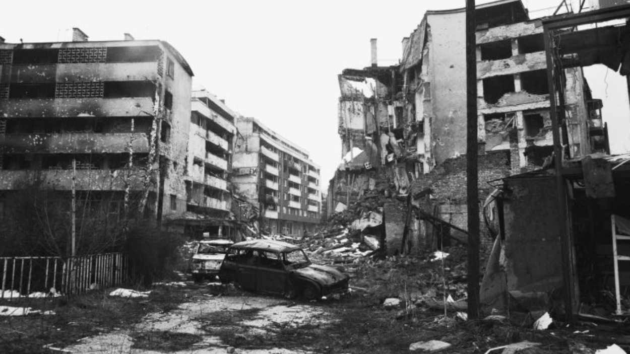 Sarajevo, totalmente destruida tras la guerra de Bosnia. EP/Archivo.