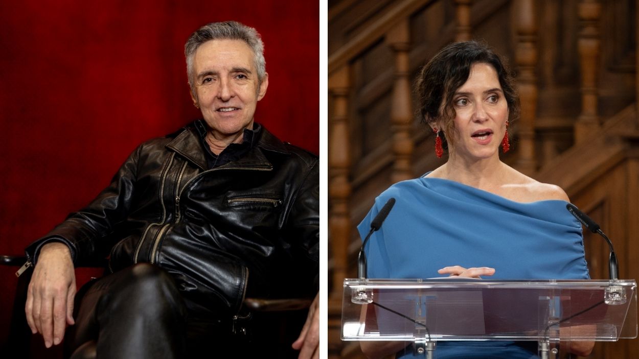 El cantante Ramoncín y la presidenta de la Comunidad de Madrid, Isabel Díaz Ayuso. EP.