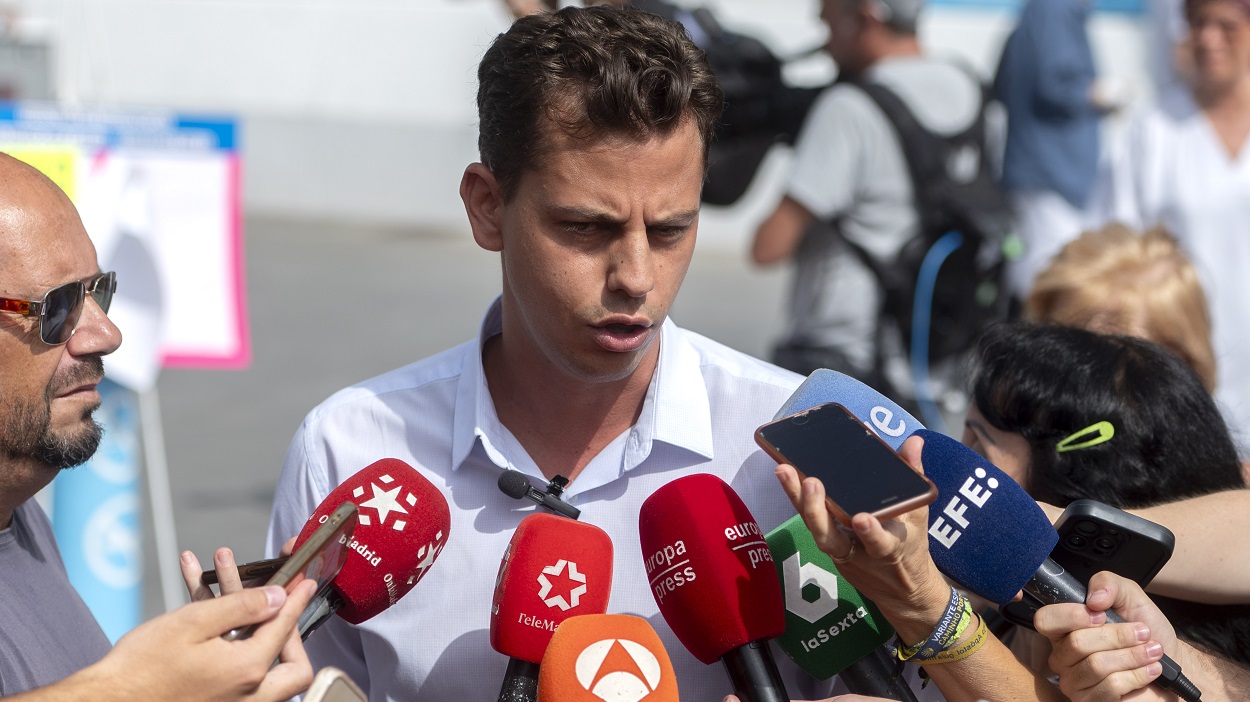El diputado del PSOE de la Asamblea de Madrid y portavoz, Javier Guardiola. EP