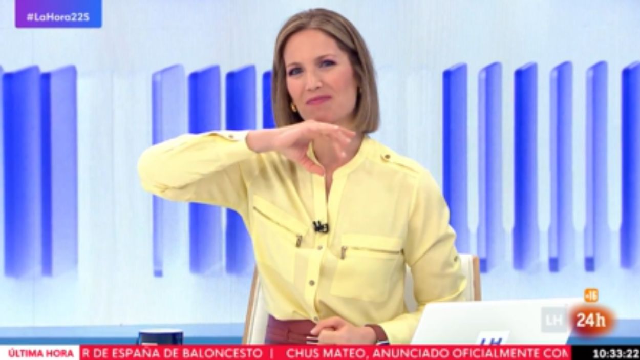 Silvia Intxaurrondo en 'La Hora de La 1'. TVE (3)