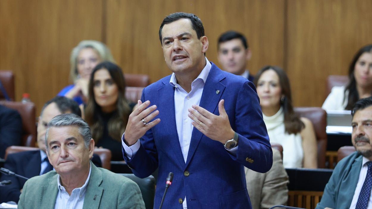 Moreno Bonilla en el Parlamento andaluz / EP