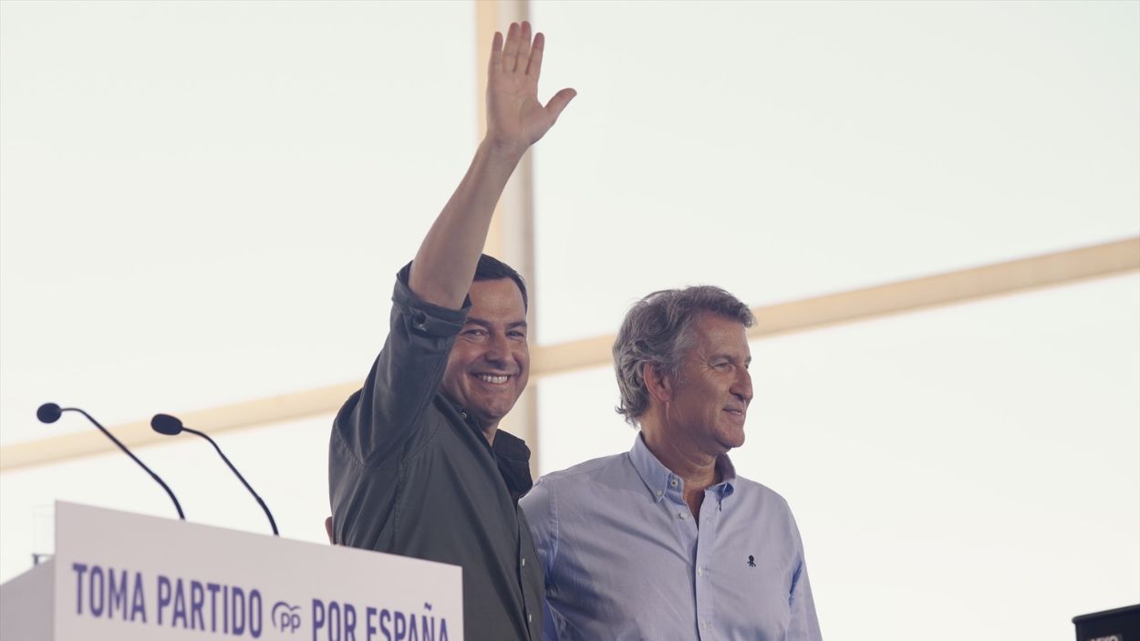 Moreno Bonilla y Núñez Feijóo en un acto / EP