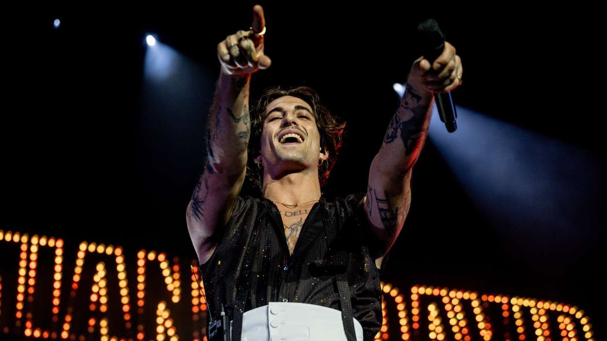 Damiano David actúa en el Movistar Arena de Madrid