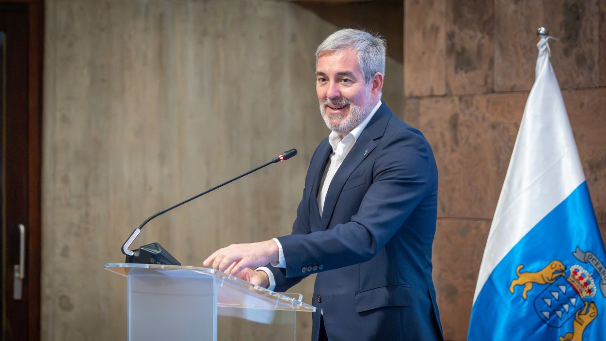 El presidente del Gobierno de Canarias, Fernando Clavijo. EP.