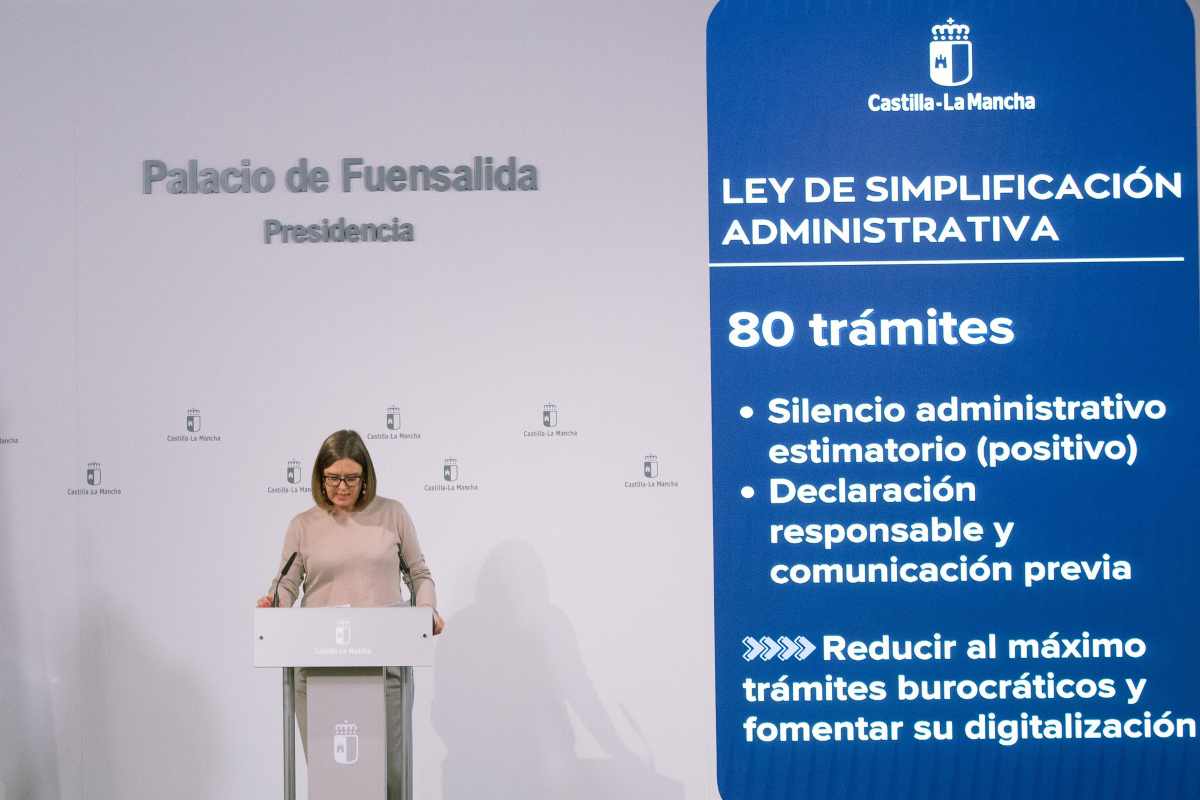 Rueda de prensa de la portavoz del Gobierno regional, Esther Padilla. JCCM.