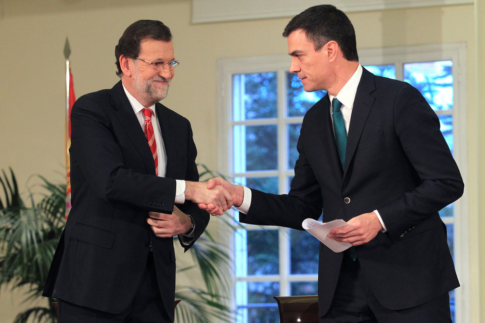 Mariano Rajoy y Pedro Sánchez en una imagen de archivo.