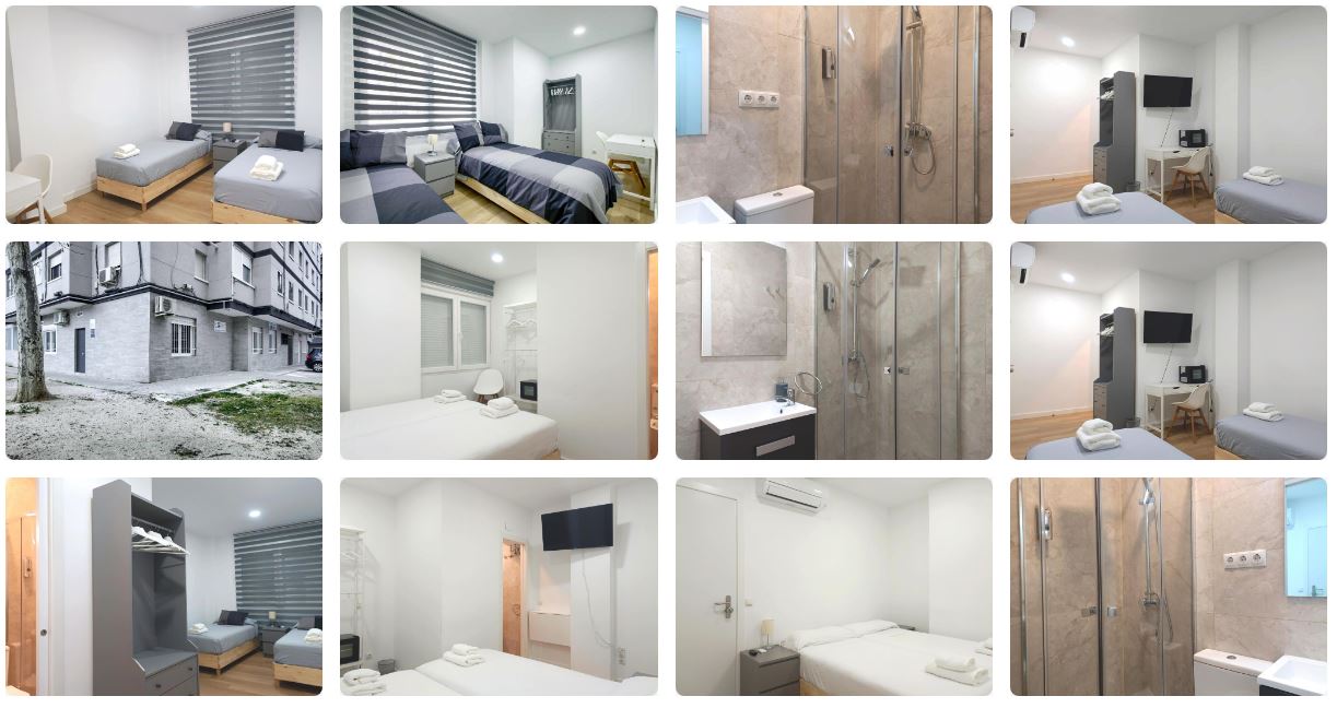 Fotografías del anuncio de habitaciones del novio de Ayuso