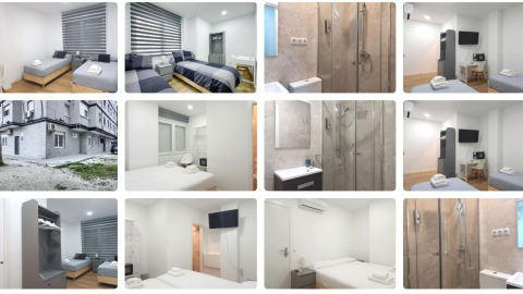 Fotografías del anuncio de habitaciones del novio de Ayuso