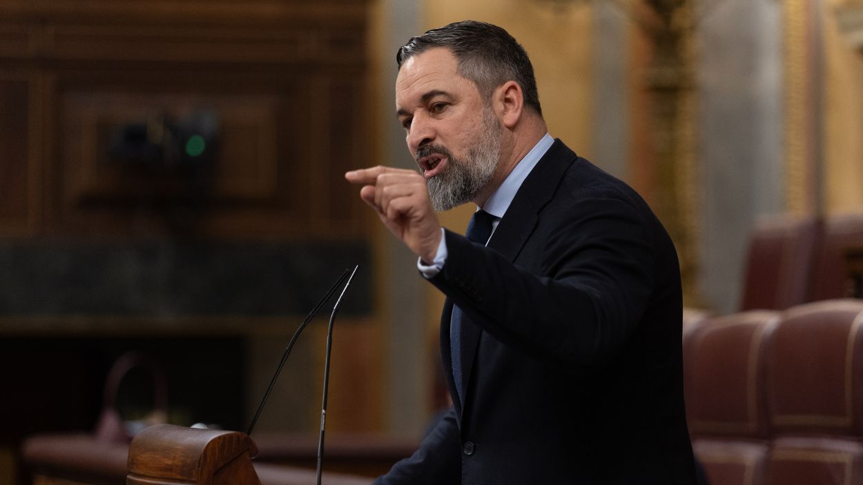 Santiago Abascal en el Congreso de los Diputados. EP