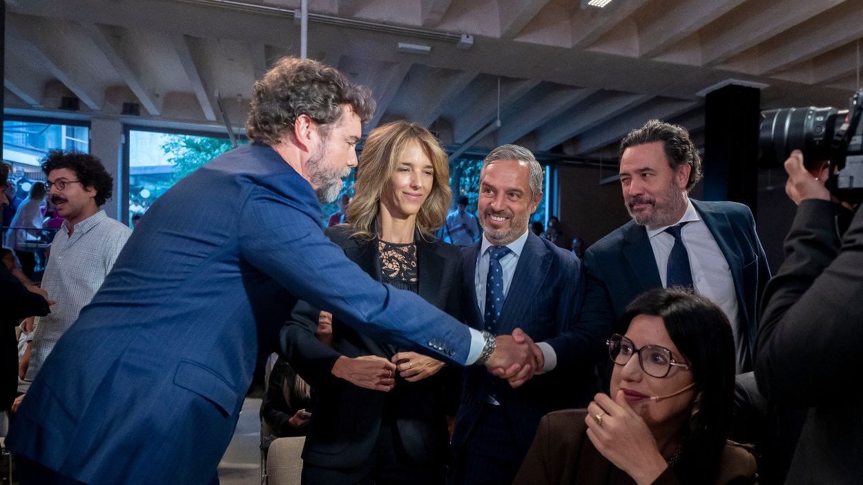 El exportavoz de Vox, Iván Espinosa de los Monteros presenta ‘Atenea’, su nuevo ‘think tank’ en el COAM. EP.