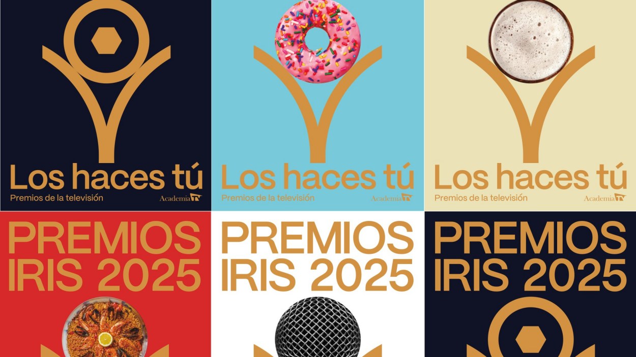Nueva imagen gráfico de los Premios Iris 2025 (ACADEMIA TV)