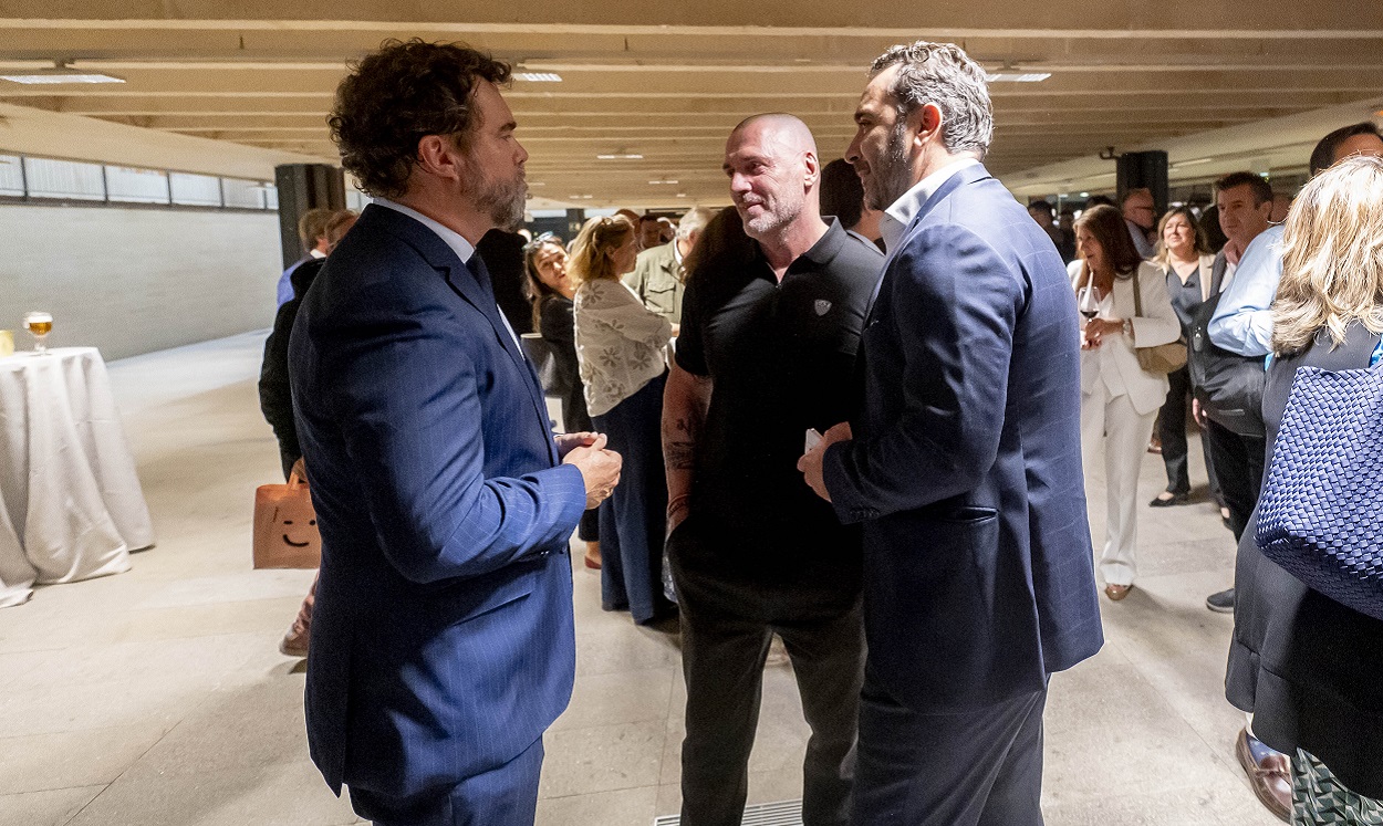 Iván Espinosa de los Monteros con Daniel Esteve y Víctor de Aldama