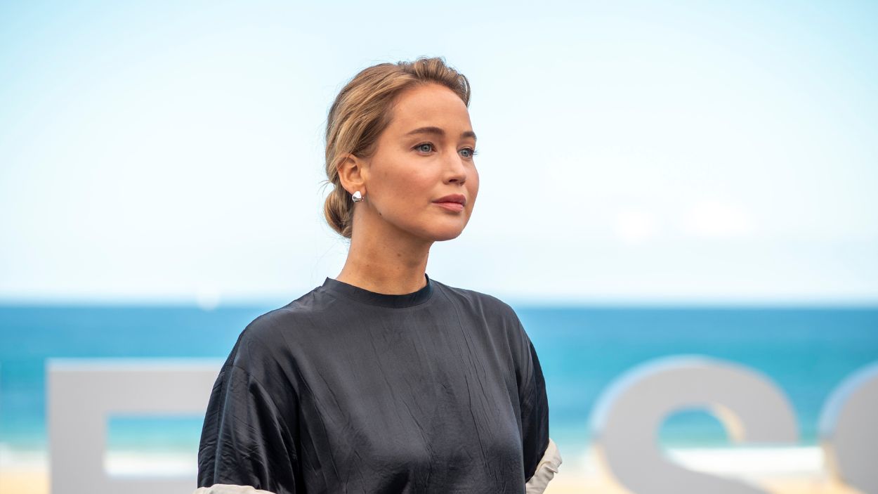 La actriz Jennifer Lawrence presenta la película 'Die My Love' en el Festival de San Sebastián. EP.