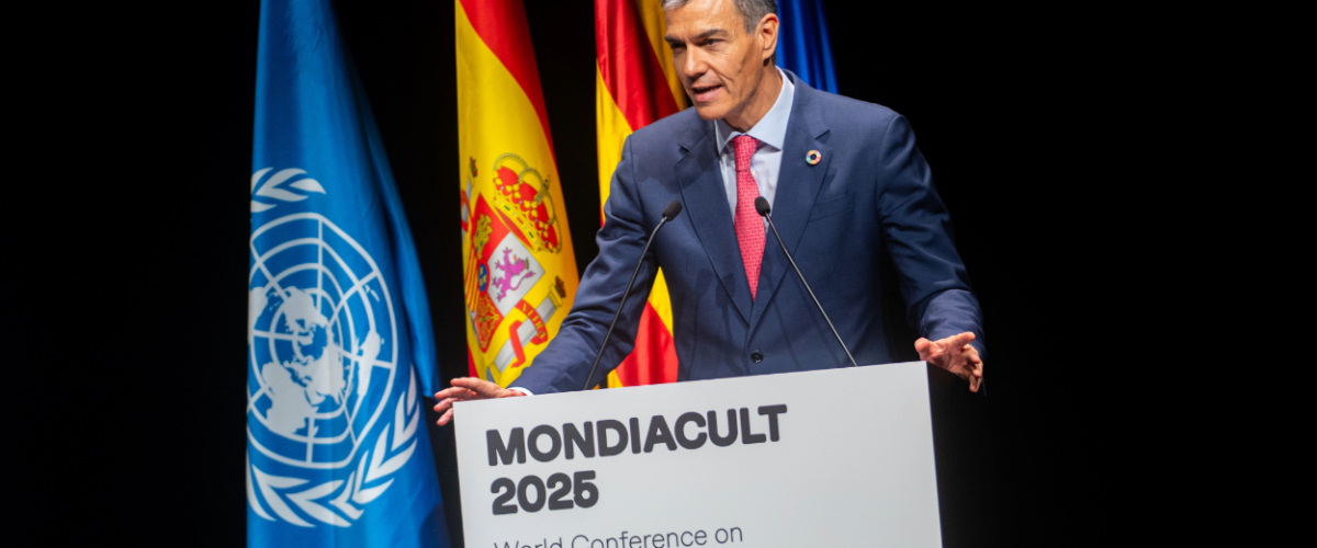 Sánchez, en el Mondiacult 2025 de Barcelona: "La cultura nunca puede ser neutral ni indiferente ante lo que sucede en el mundo"
