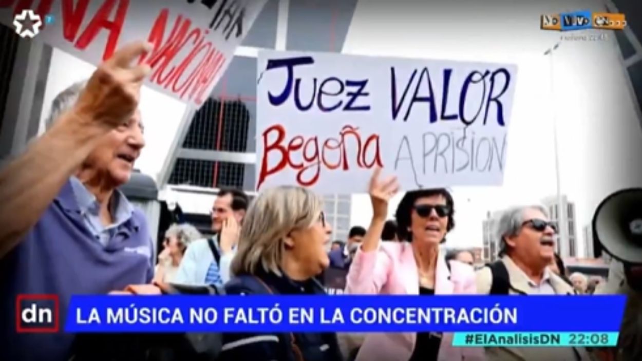 Concentración de Hazte Oír en 'EADN'. Telemadrid
