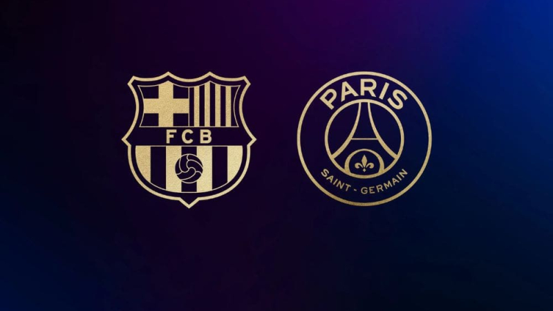 Partido de Champions entre FC Barcelona y Paris Saint-Germain. FC Barcelona