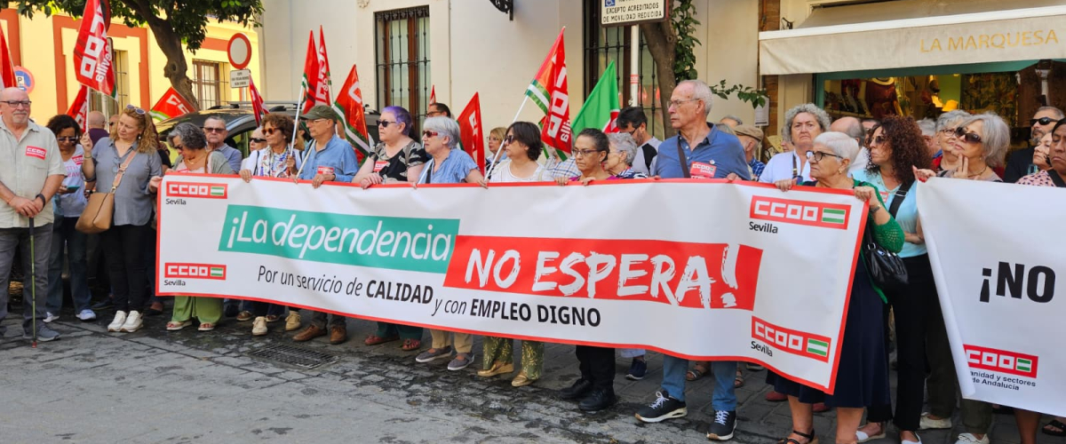 Las personas mayores reclaman una "vejez y muerte dignas" ante una dependencia en "estado crítico", con 5.000 andaluces fallecidos en lista de espera en 2025