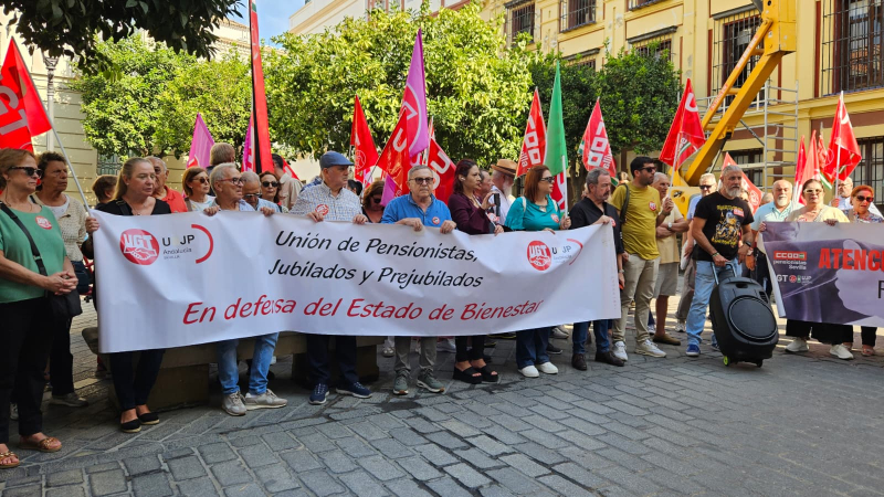 Movilización pensionistas dependencia andalucia cartel