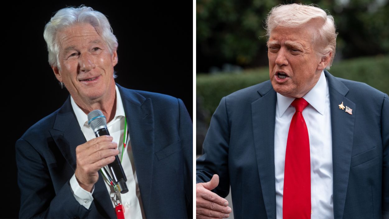 Fotomontaje de Richard Gere y Donald Trump. Elaboración propia.