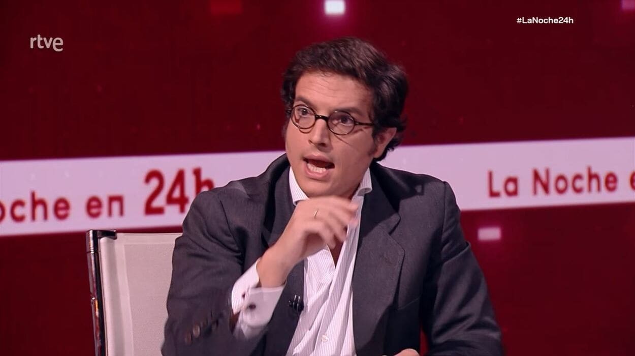 El diputado de Vox, José María Figaredo, en 'La Noche en 24 horas'. RTVE. 