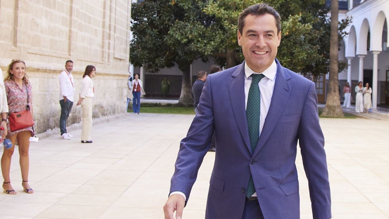El presidente de la Junta de Andalucía, Moreno Bonilla