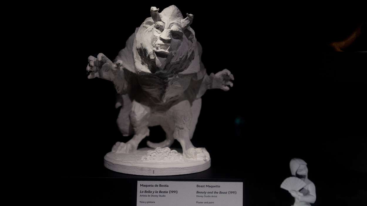 Maqueta de Bestia en Disney The Exhibition: 100 años de magia. EP