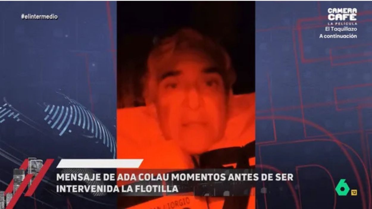 Mensaje de Ada Colau en 'El Intermedio'. Atresmedia