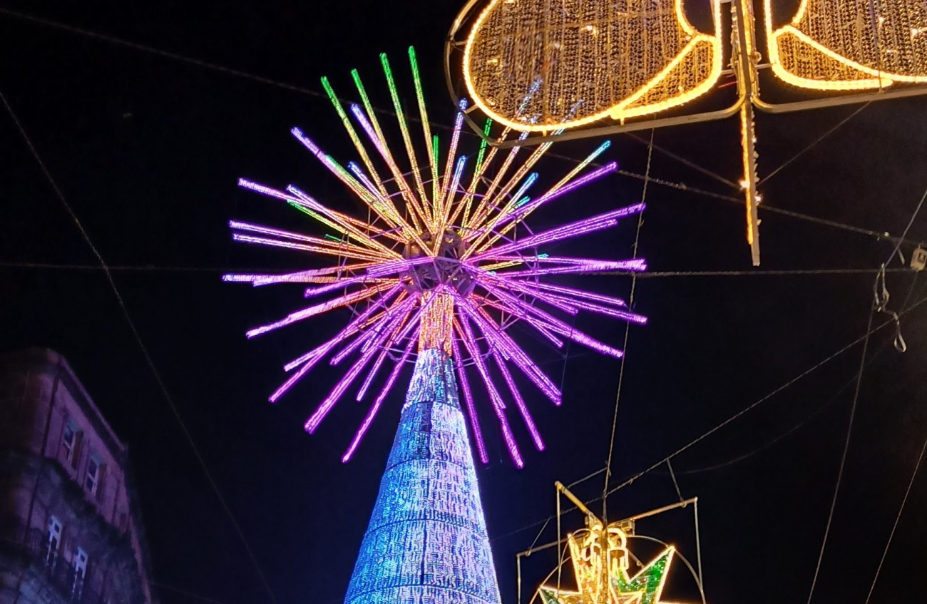 Luces de Vigo de la navidad de 2024. (Foto: E.L.P)