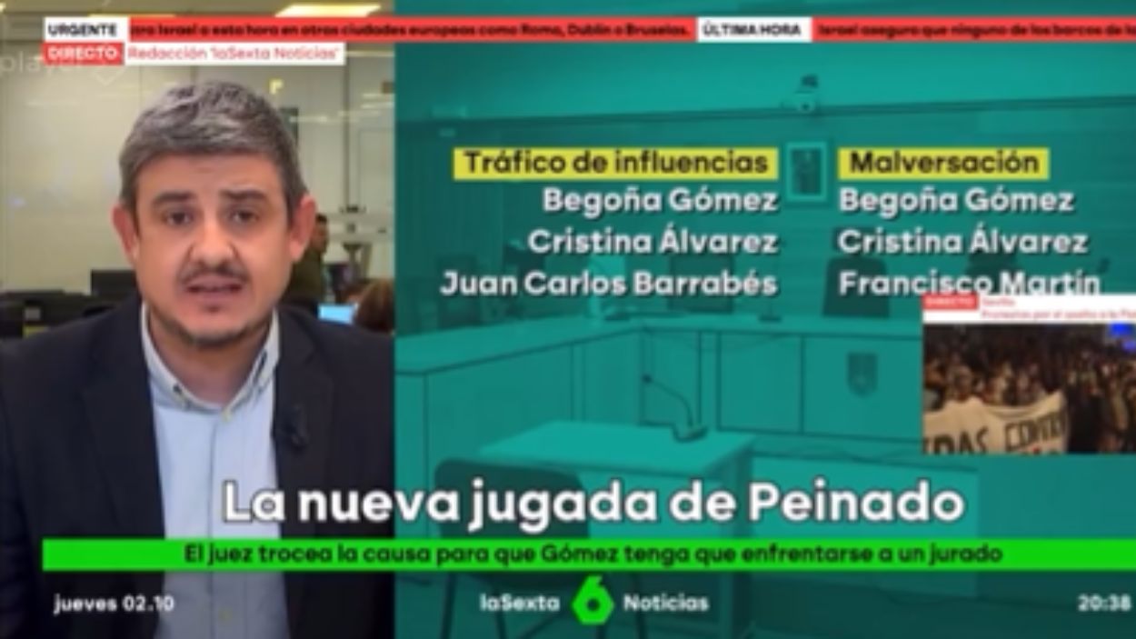 Alfonso Pérez Medina en 'laSexta Noticias'. Atresmedia
