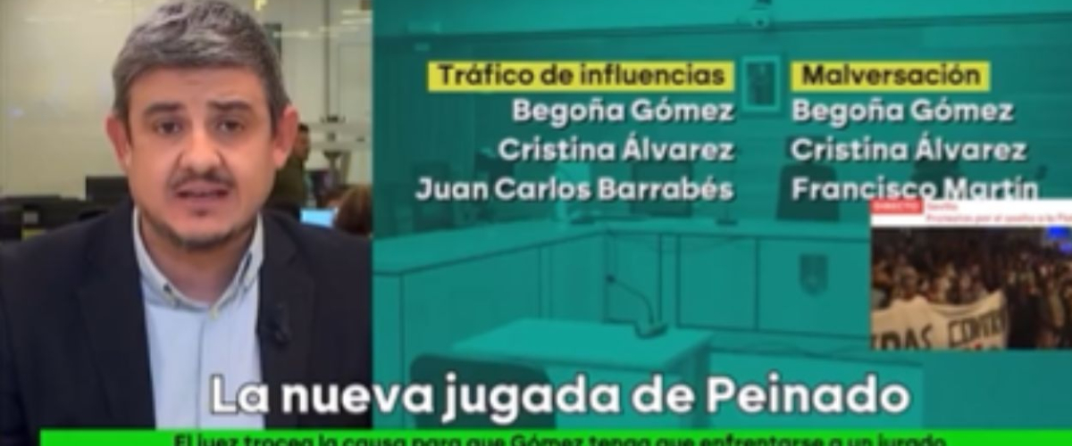 El experto en tribunales de laSexta detalla cómo el juez Peinado ha retorcido la causa para mandar a Begoña Gómez frente a un jurado