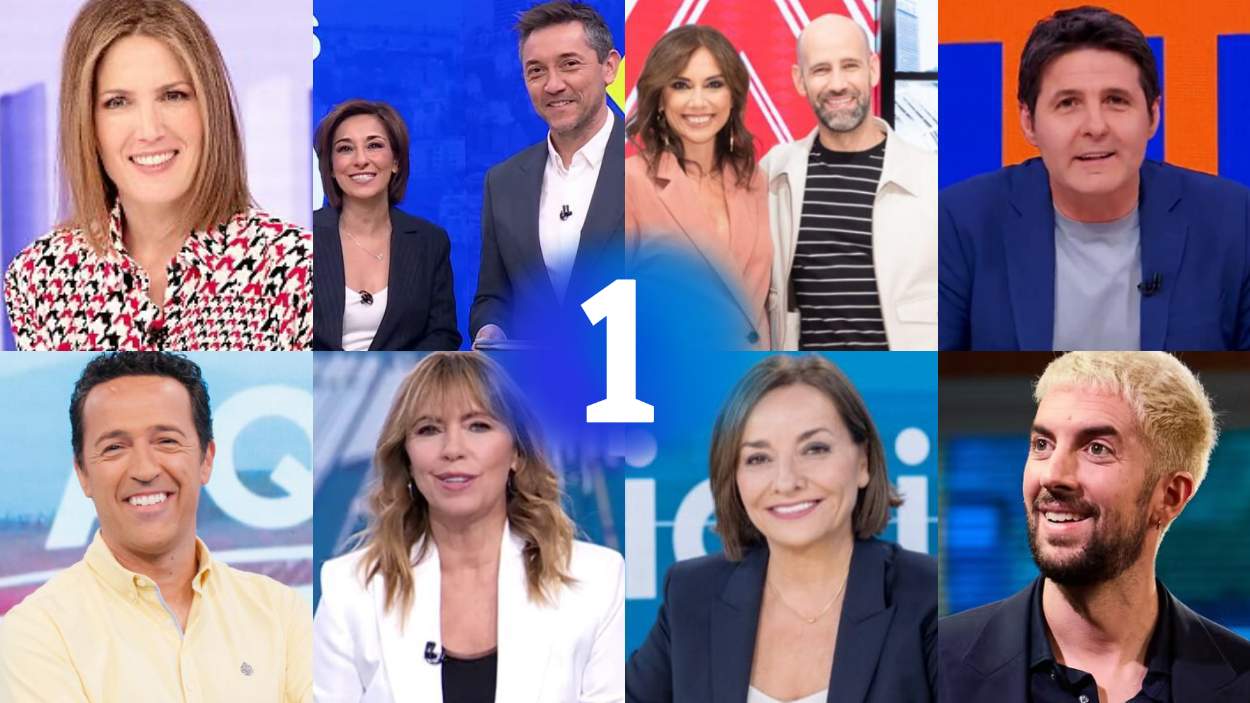 Los presentadores de algunos de los espacios diarios de La 1 de TVE