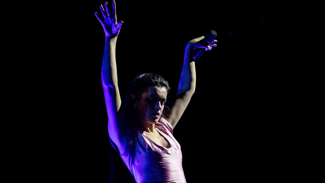 Amaia Romero durante un concierto en el Movistar Arena en febrero de 2025. EP. 