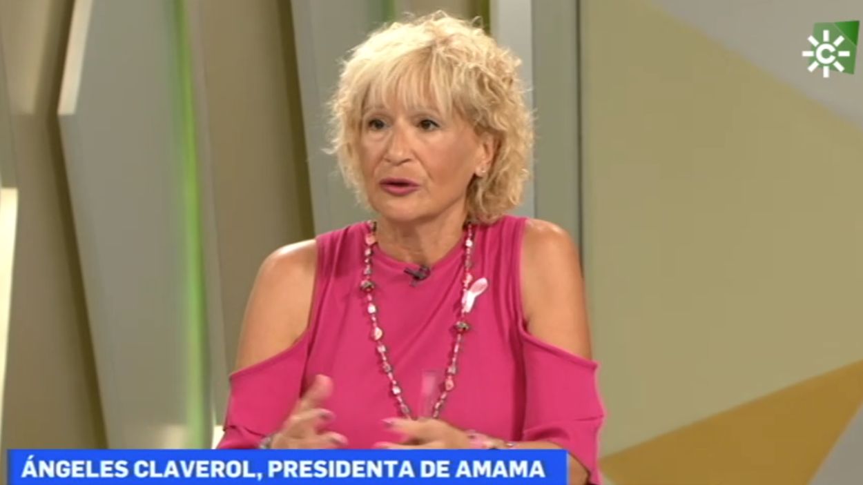 Presidenta de Amama, Ángela Claverol. Canal Sur.