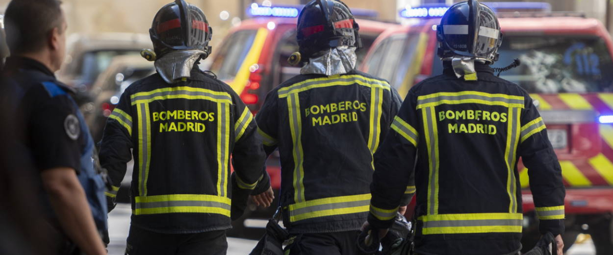 Un edificio en obras se derrumba en el centro de Madrid