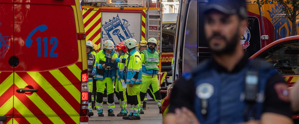 Derrumbe de un edificio en obras en Madrid, en directo: heridos y búsqueda de desaparecidos